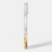 Floral zilver glitter rustige naam Case-Mate iPhone case (Achterkant / Rechts)