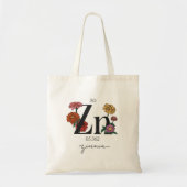 Floral Zinc Element Tote Bag (Voorkant)