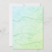 Floral Zinnia Waterverf Bright 2023 Afstuderen Aankondiging (Achterkant)