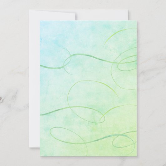 Floral Zinnia Waterverf Bright 2023 Afstuderen Aankondiging (Achterkant)