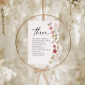 Floral Zitting Chart Kaart | Tabel Drie