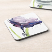 Floral zomerontwerp met abstracte handbeschilderd bier onderzetter (Linkerzijde)