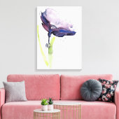 Floral zomerontwerp met abstracte handbeschilderd canvas afdruk (Insitu (Woonkamer))