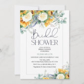 Floral Zonnebloem Eucalyptus Vrijgezellenfeest Kaart (Voorkant)