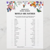 Floral zou ze liever Vrijgezellenfeest spelen Flyer (Voorkant)