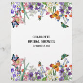 Floral zou ze liever Vrijgezellenfeest spelen Flyer (Achterkant)