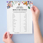 Floral zou ze liever Vrijgezellenfeest spelen Flyer (Hand)