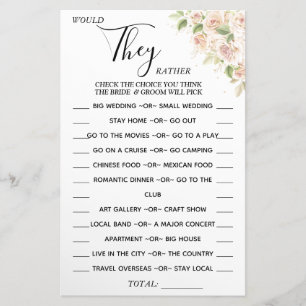 Floral zouden ze liever een douchecaart hebben flyer