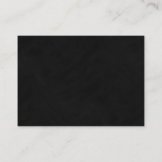 Floral Zwart en Grijs Huwelijkscadeau Registry Informatiekaartje (Achterkant)