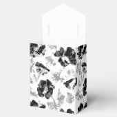 Floral, zwart en wit bedankdoosjes (Geopend)