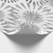 Floral, zwart en wit cadeaupapier (Hoek)