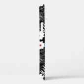 Floral zwart-wit Case-Mate iPhone case (Achterkant / Rechts)