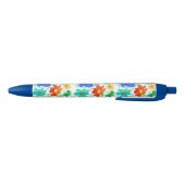 Floral Zwarte Inkt Pen (Bodem)