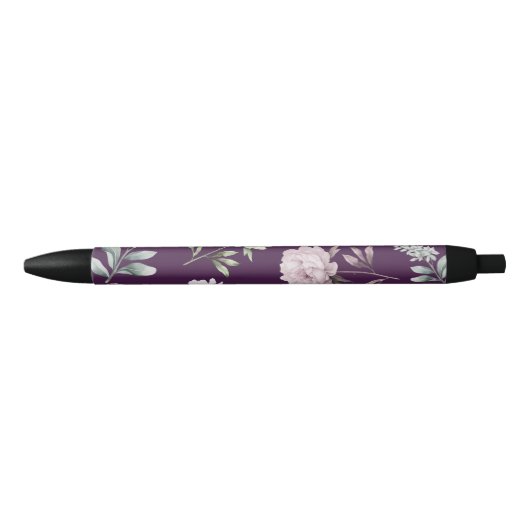 Floral Zwarte Inkt Pen (Voorkant)