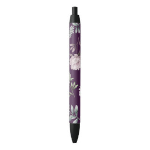 Floral Zwarte Inkt Pen