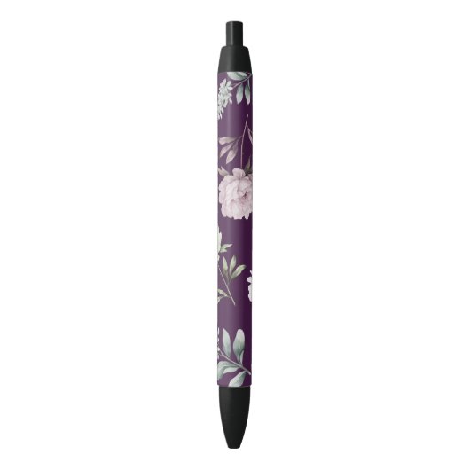 Floral Zwarte Inkt Pen (Voorkant Verticaal)