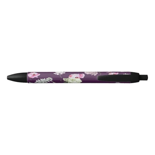 Floral Zwarte Inkt Pen (Achterkant)