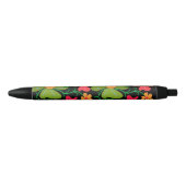 Floral Zwarte Inkt Pen (Voorkant)