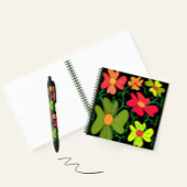 Floral Zwarte Inkt Pen