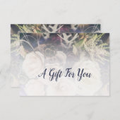 FloralCustom Foto Paars Florist Cadeaubon Notitiekaartje (Voorkant / Achterkant)