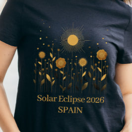 Florale 2026 Zonsverduistering T-Shirt