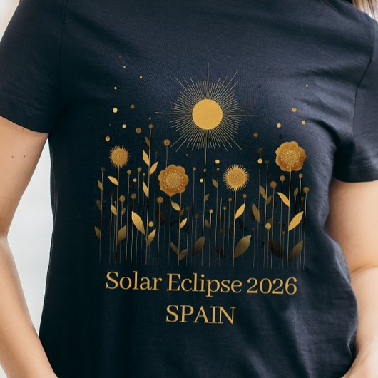 Florale 2026 Zonsverduistering T-Shirt
