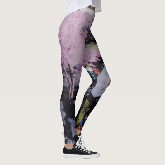 Florale Abstracte Leggings (Rechts)