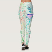 Florale Abstracte Leggings (Achterkant)