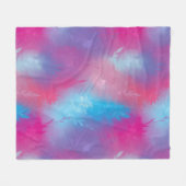 Florale abstractie fleece deken (Voorkant (Horizontaal))