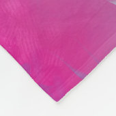 Florale abstractie fleece deken (Hoek)
