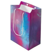 Florale abstractie medium cadeauzakje (Voorkant Gekanteld)