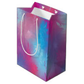 Florale abstractie medium cadeauzakje (Achterkant Gekanteld)