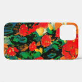 Florale abstractie op basis van de werken van Van Case-Mate iPhone Case (Achterkant (horizontaal))