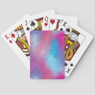 Florale abstractie pokerkaarten
