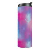Florale abstractie thermosbeker (Gedraaid links)