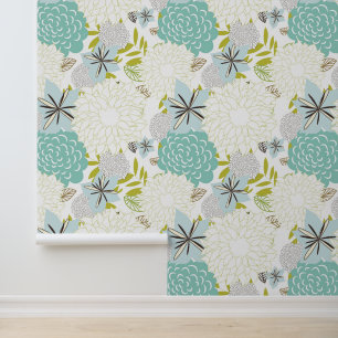 Florale achtergrond behang