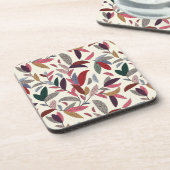 Florale achtergrond bier onderzetter (Linkerzijde)