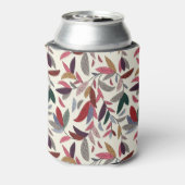 Florale achtergrond blikjeskoeler (Blikje Achterkant)