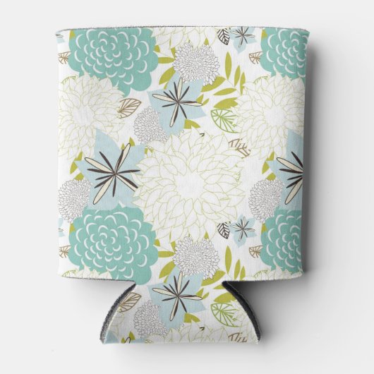 Florale achtergrond blikjeskoeler (Voorkant)