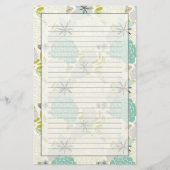 Florale achtergrond briefpapier (Voorkant)