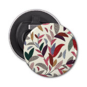 Florale achtergrond button flesopener (Voorkant)