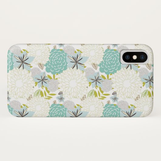 Florale achtergrond Case-Mate iPhone case (Achterkant (horizontaal))