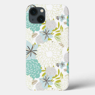 Florale achtergrond iPhone 13 hoesje