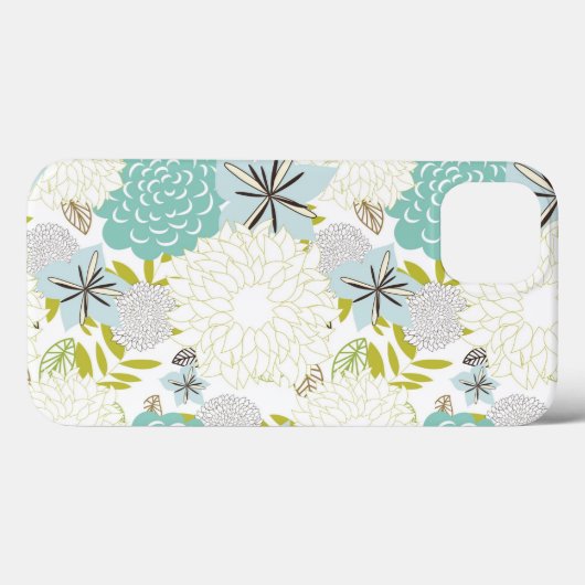 Florale achtergrond Case-Mate iPhone case (Achterkant (horizontaal))