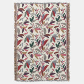 Florale achtergrond deken (Voorkant Verticaal)