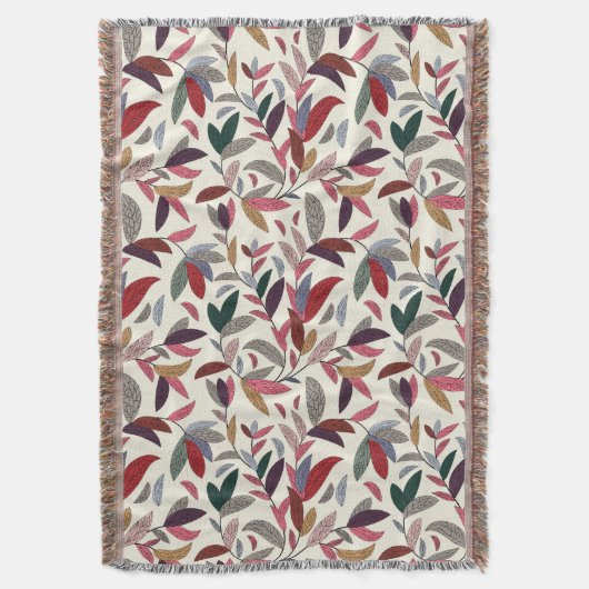 Florale achtergrond deken (Voorkant Verticaal)