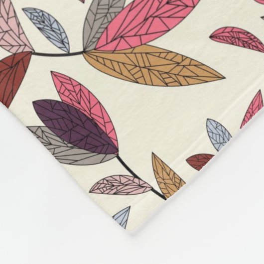 Florale achtergrond fleece deken (Hoek)