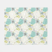 Florale achtergrond fleece deken (Voorkant (Horizontaal))