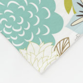 Florale achtergrond fleece deken (Hoek)