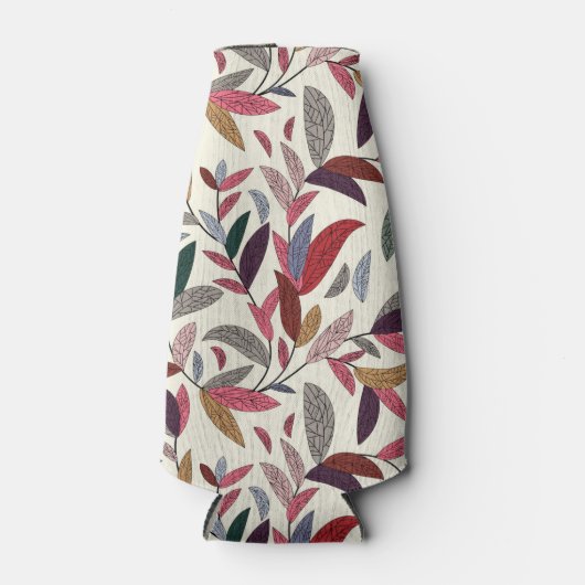 Florale achtergrond flesjeskoeler (Voorkant)